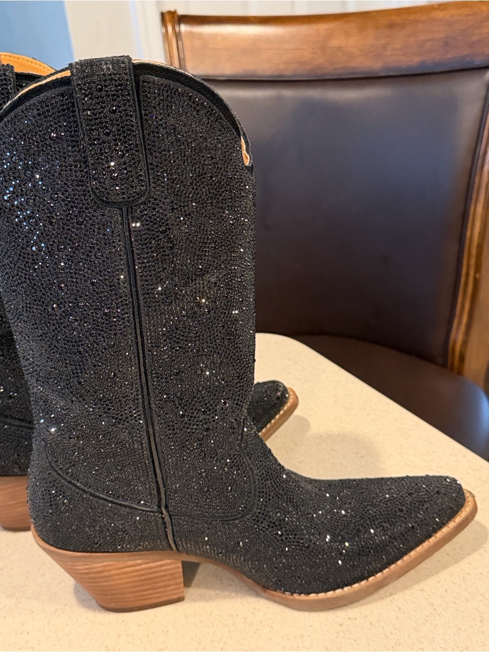 Dingo Dollar Black Heeled Boots - Picture 8 of 9